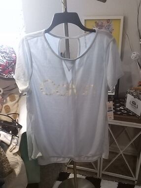 Calvin Klein Light Blue Short Sleeve Logo Tee